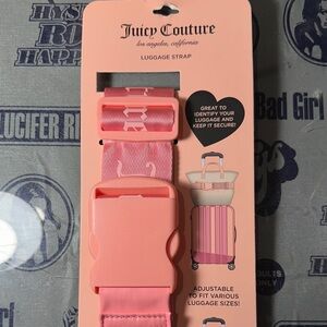Juicy Couture Pink Adjustable Luggage Strap
